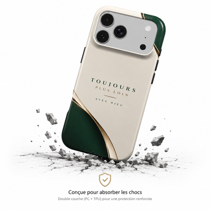 Toujours Plus Loin avec Dieu – Coque de Téléphone