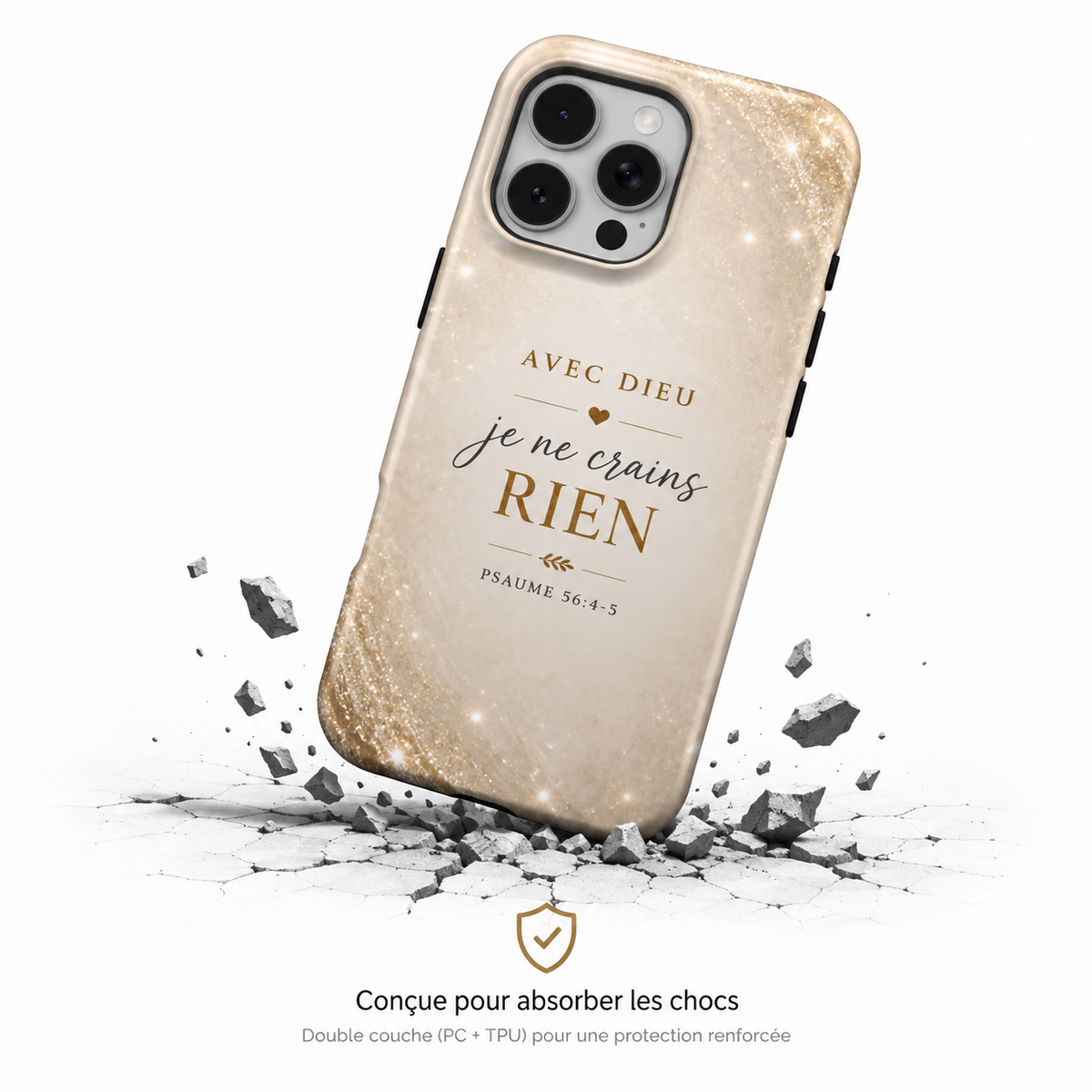 Avec toi je ne Crains rien - Coque de Téléphone
