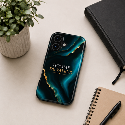 Coque « Homme de valeur » avec finition premium