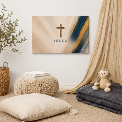 Tableau horizontal religieux dans un coin pour enfant