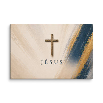 Tableau religieux avec toile canvas premium, châssis en bois épais et crochet métallique intégré